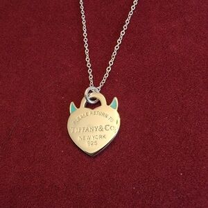 Tiffany & Co. Silver Heart Pendant Necklace